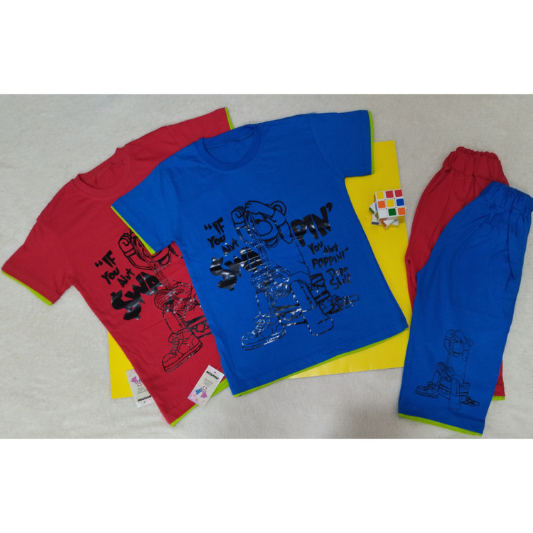 تیشرت شلوارک ست پسرانه سایز 55