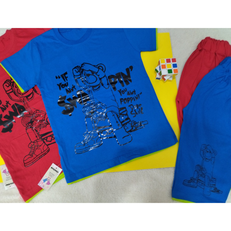 خرید تیشرت شلوارک ست پسرانه سایز 55