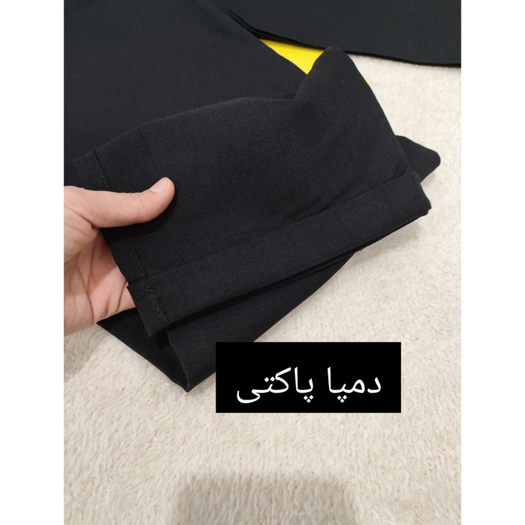 خرید شلوار زنانه مام استایل دمپا پاکتی رنگ مشکی