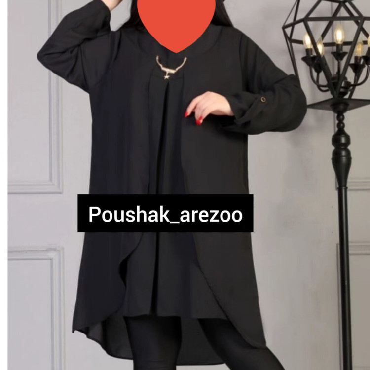 شومیز مجلسی زنانه سایز خیلی بزرگ رنگ مشکی