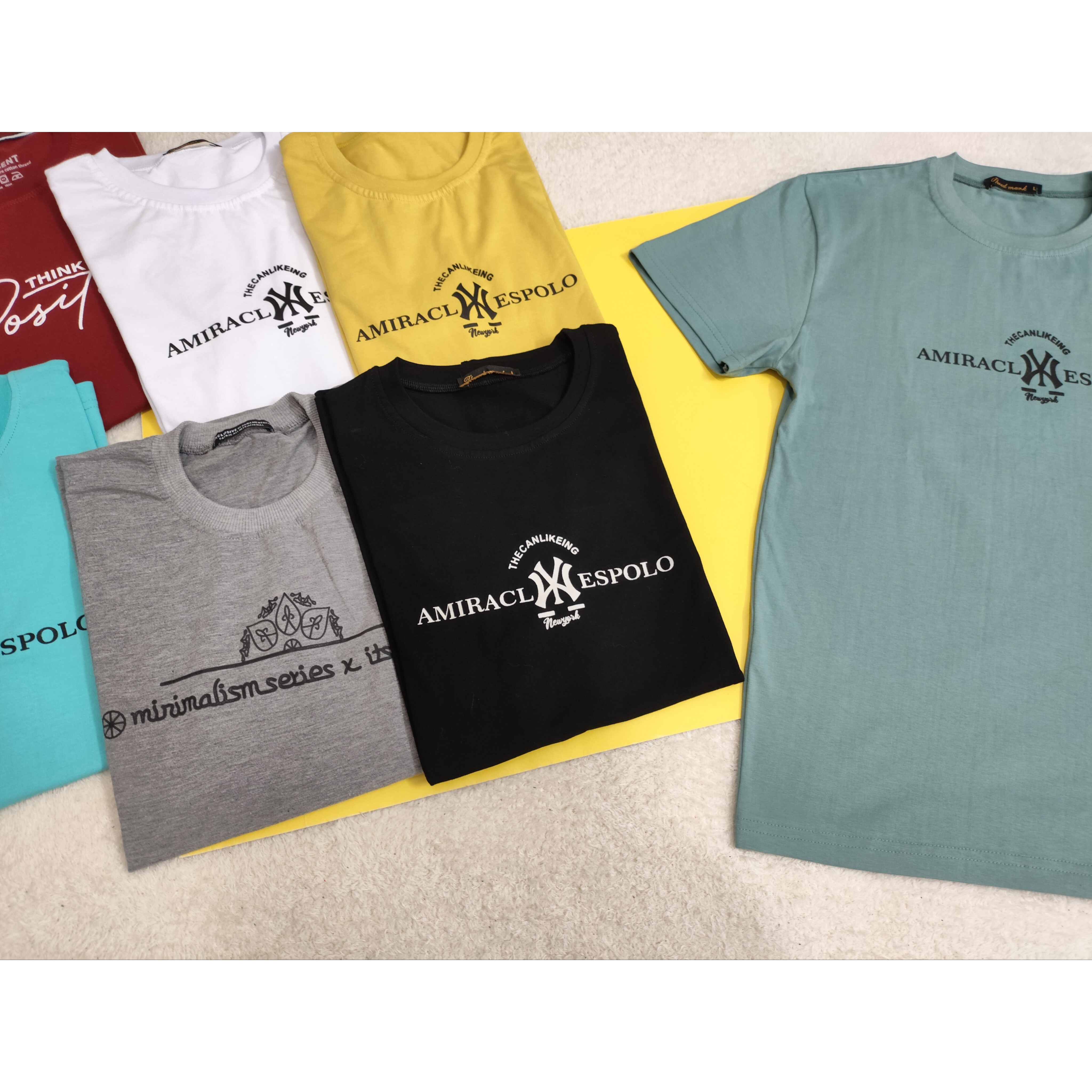 تیشرت پسرانه قواره دار نخپنبه رنگ بندی