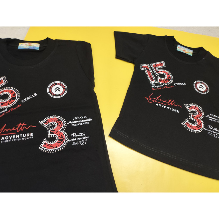 تیشرت پسرانه مشکی نخپنبه