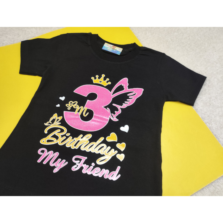 تیشرت دخترانه طرح پروانه