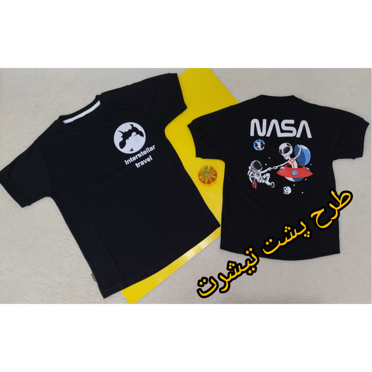تیشرت پسرانه مشکی پشت چاپ