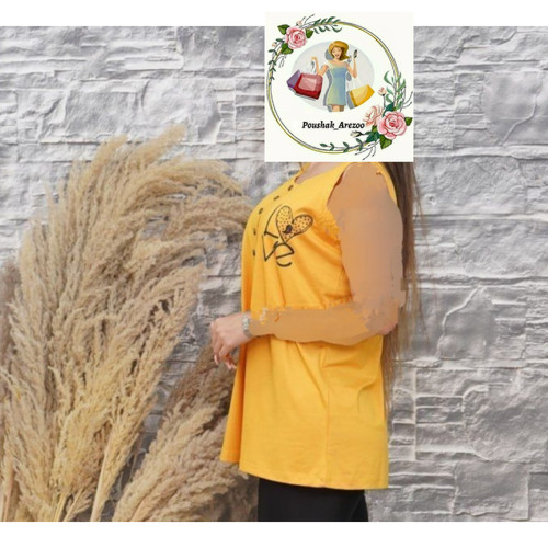 تاپ حلقه زنانه قواره بزرگ جنس نخ پنبه