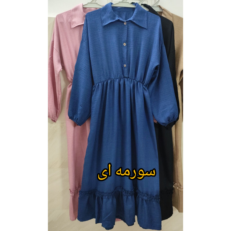 پیراهن ساحلی جلو دکمه زنانه