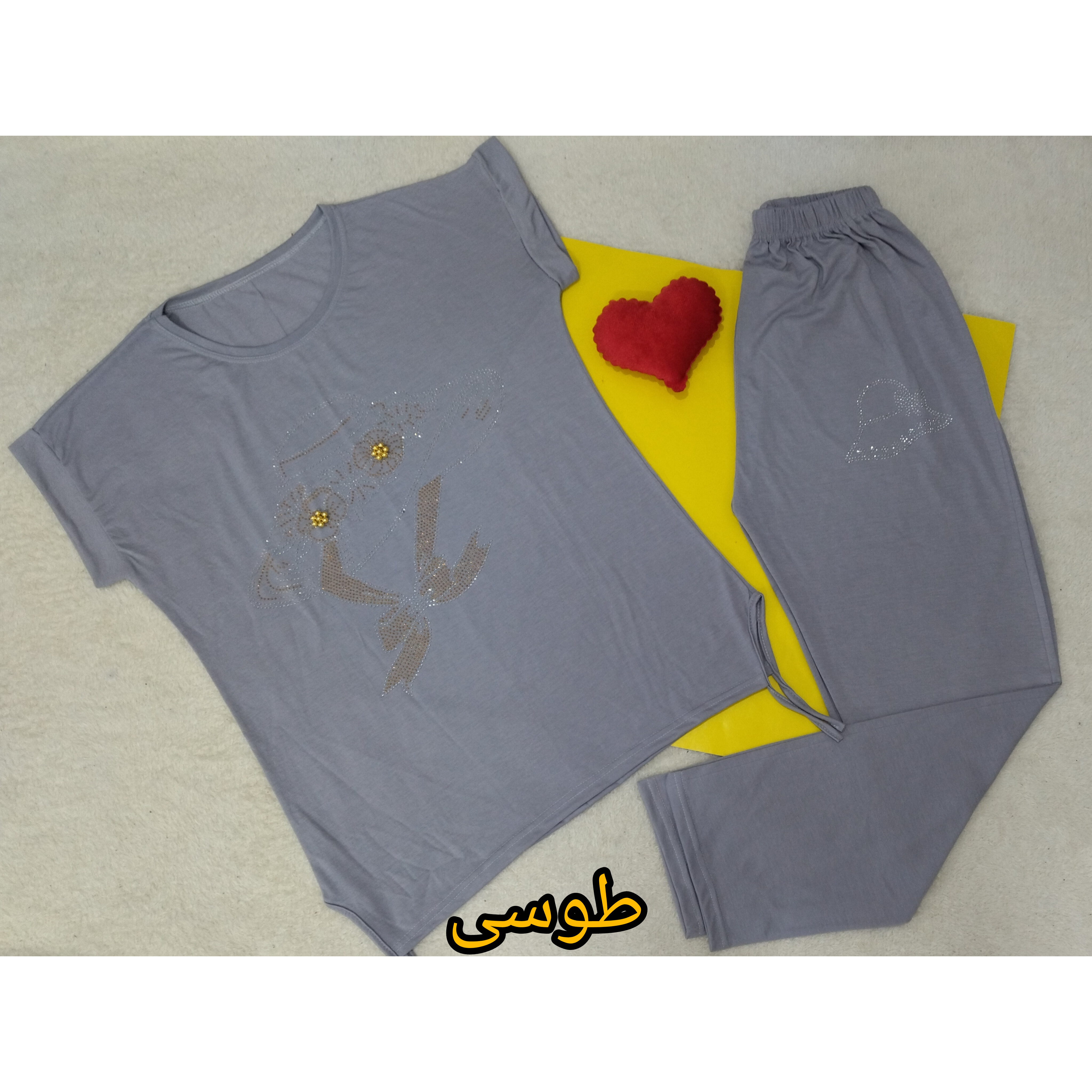 خرید تیشرت شلوار زنانه نخ پنبه تابستانی