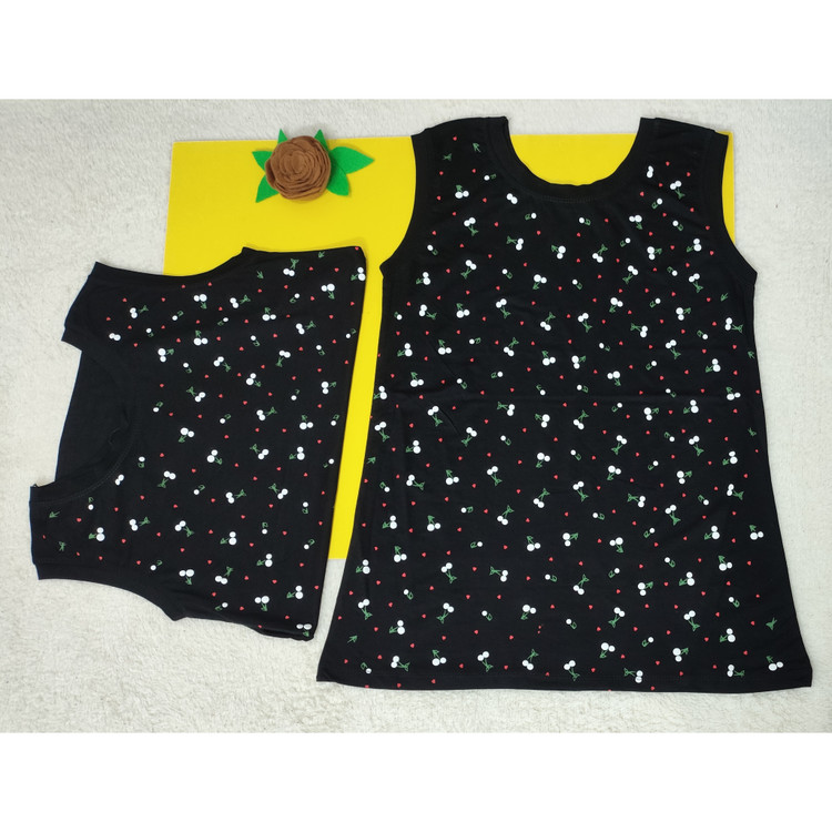 تاپ حلقه زنانه فری سایز رنگ مشکی طرحدار