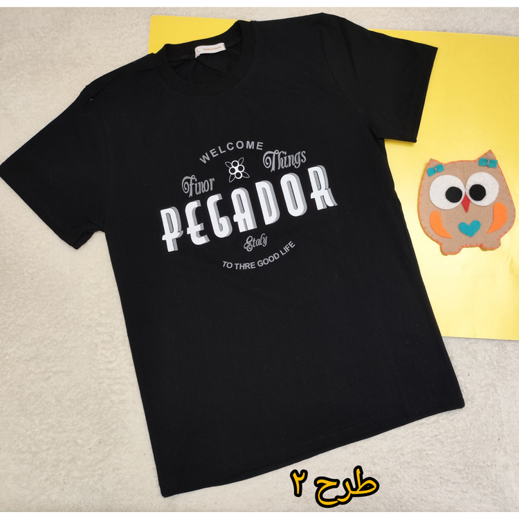 خرید تیشرت پسرانه نخ پنبه رنگ مشکی سایز 70 زیر مردانه