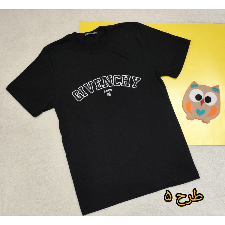 تیشرت پسرانه نخ پنبه رنگ مشکی