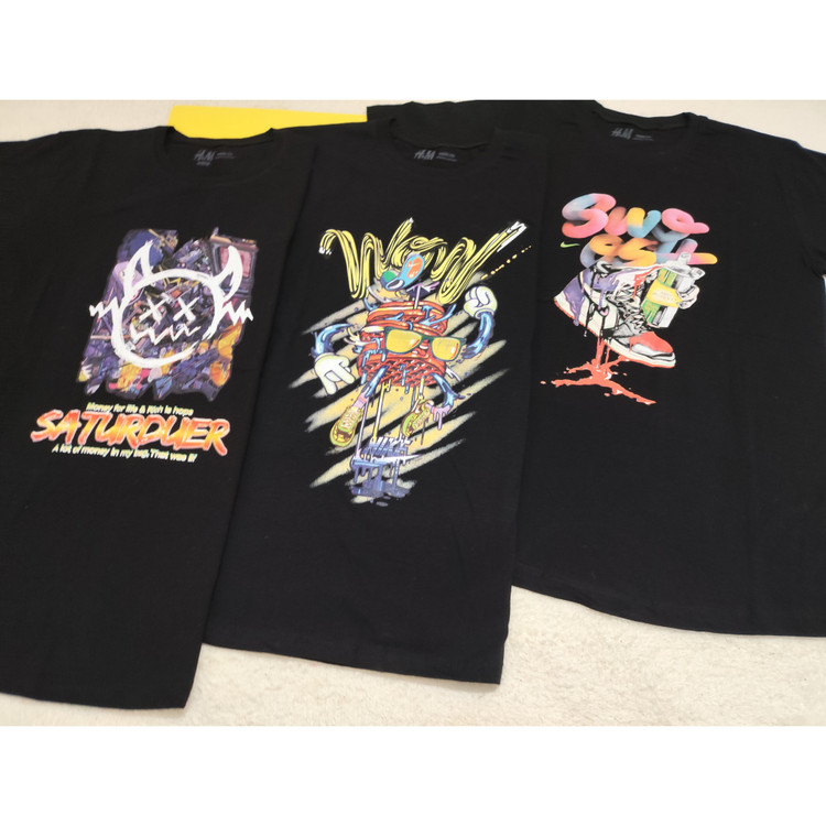 تیشرت اسپورت رنگ مشکی سایز 65 و 70 جنس نخ پنبه