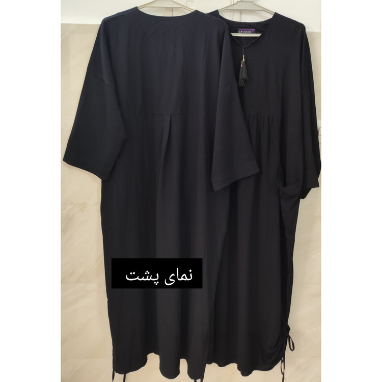 پیراهن زنانه مدل کفتان رنگ مشکی