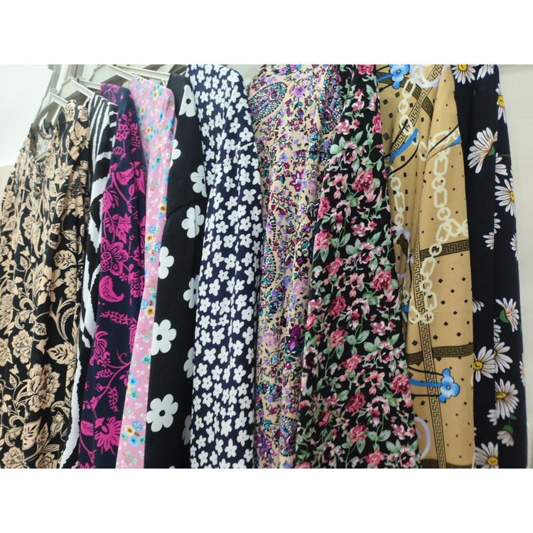 تیشرت آستین سه ربع زنانه نخی سایز خیلی بزرگ