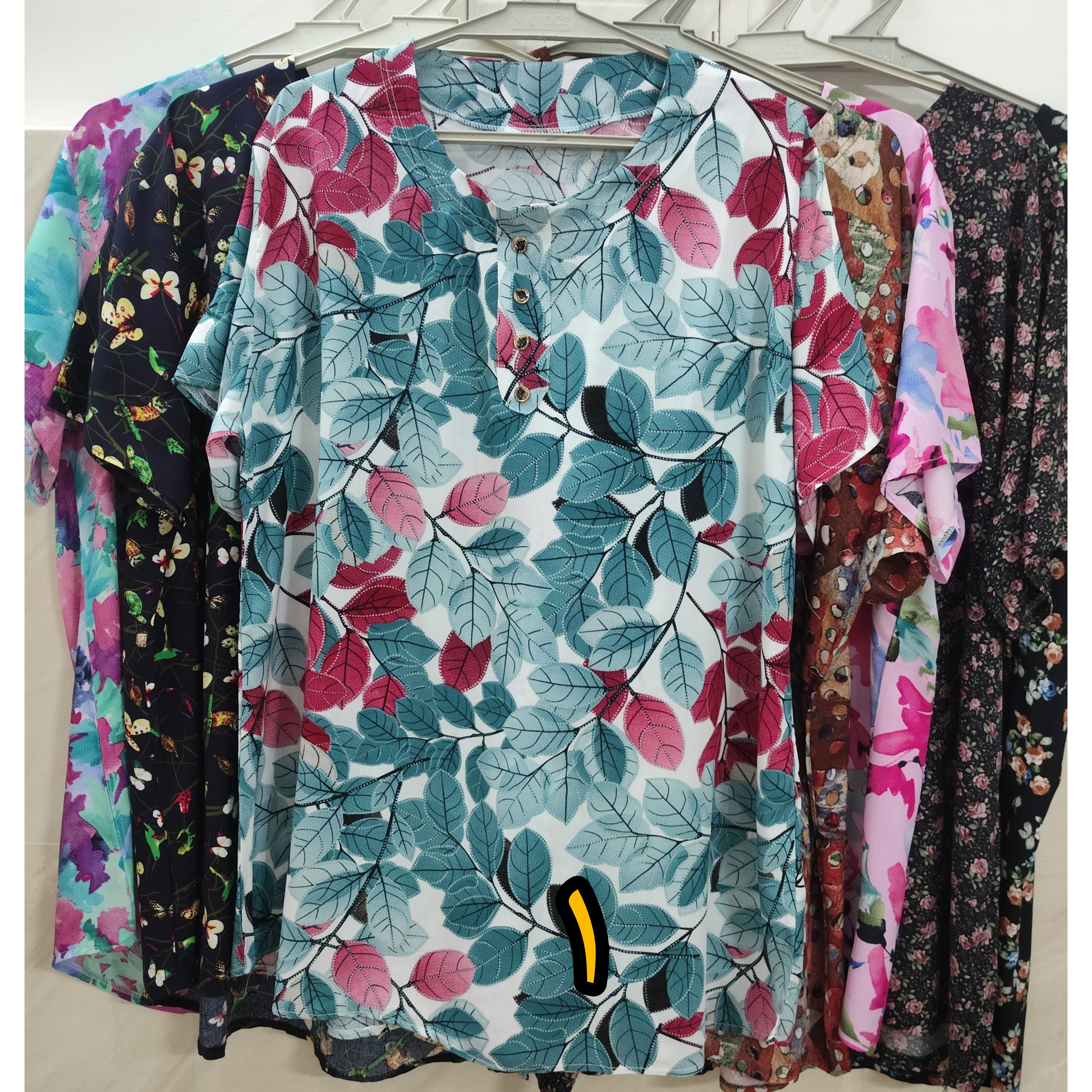 تیشرت نخی زنانه طرحدار