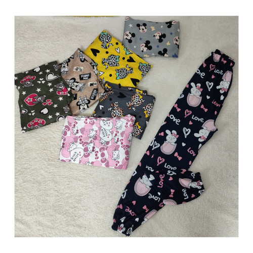 شلوار گیاهی دخترانه دمپا کش