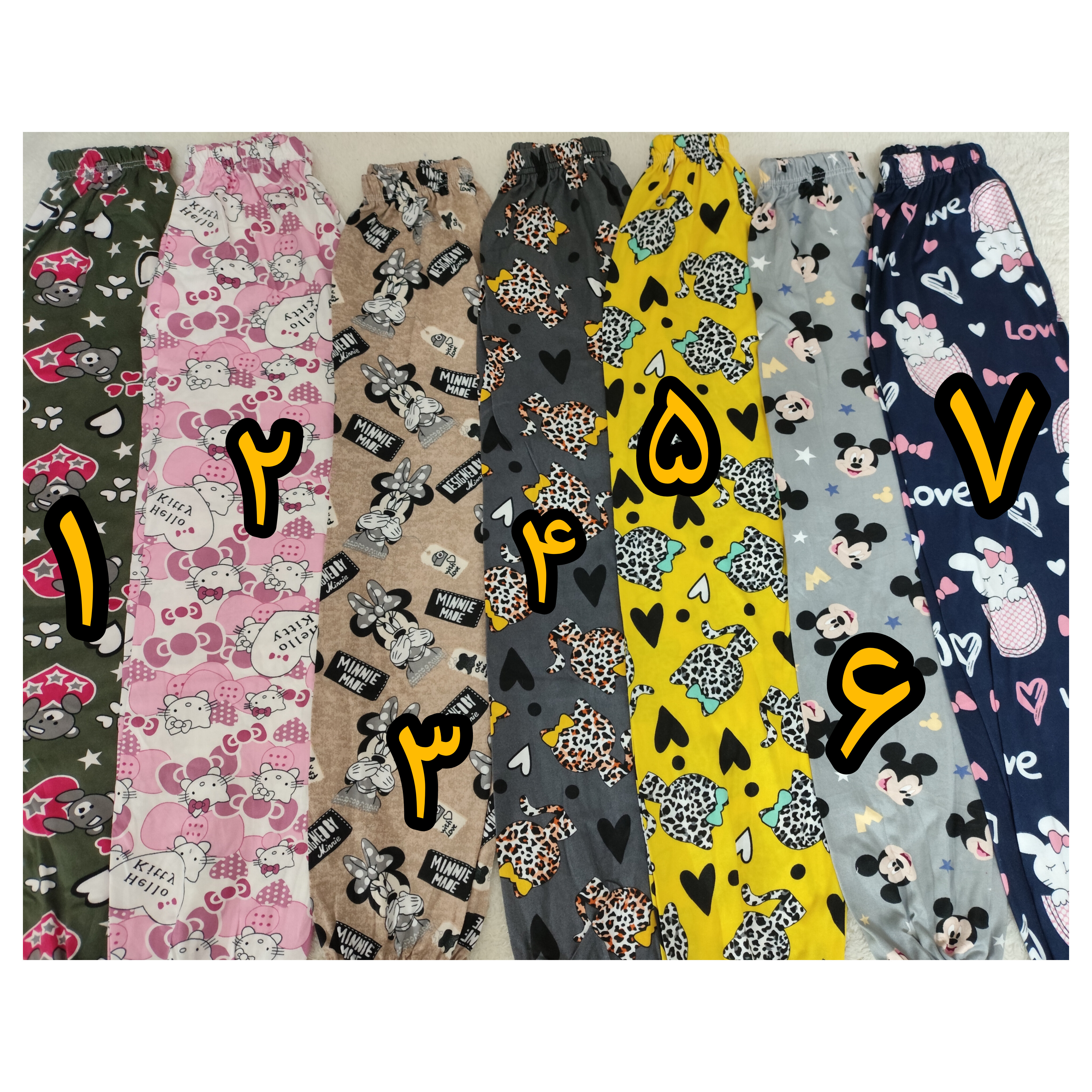 خرید شلوار گیاهی دخترانه دمپا کش