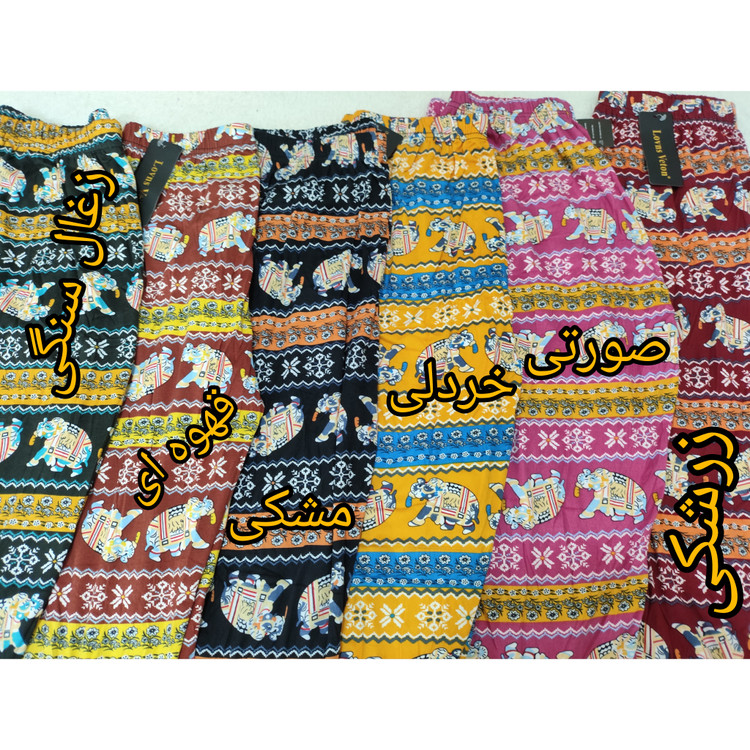 شلوارک گیاهی طرحدار کمر کش