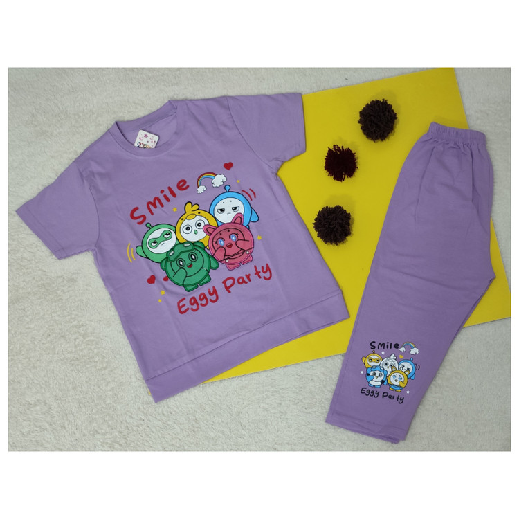 تیشرت شلوارک دخترانه جنس نخ پنبه