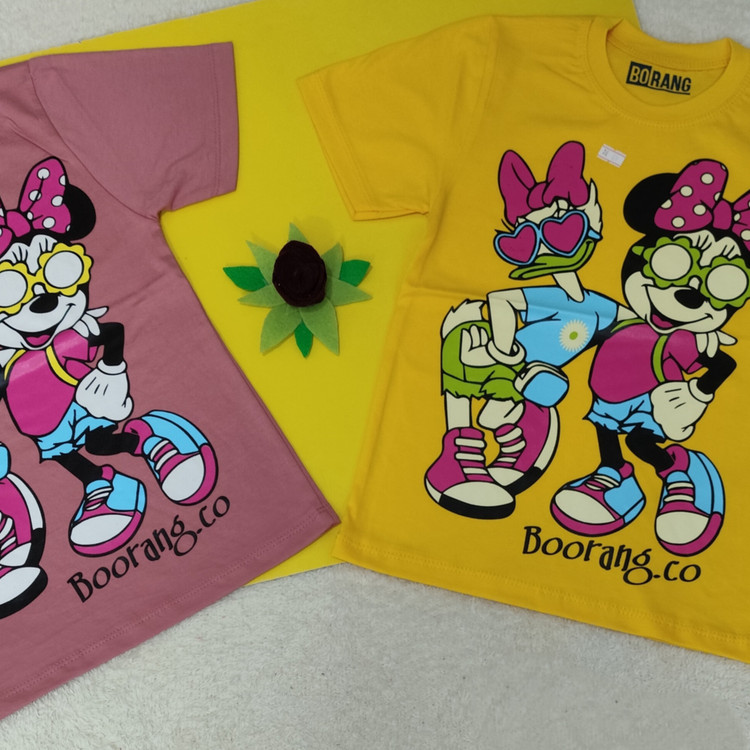 خرید تیشرت دخترانه طرح میکی موس