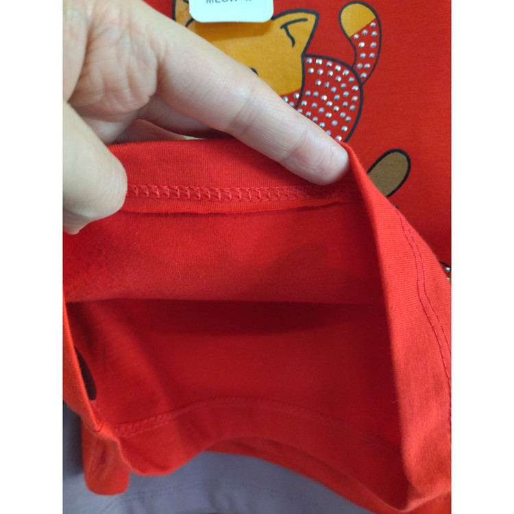 تیشرت دخترانه جنس نخ پنبه