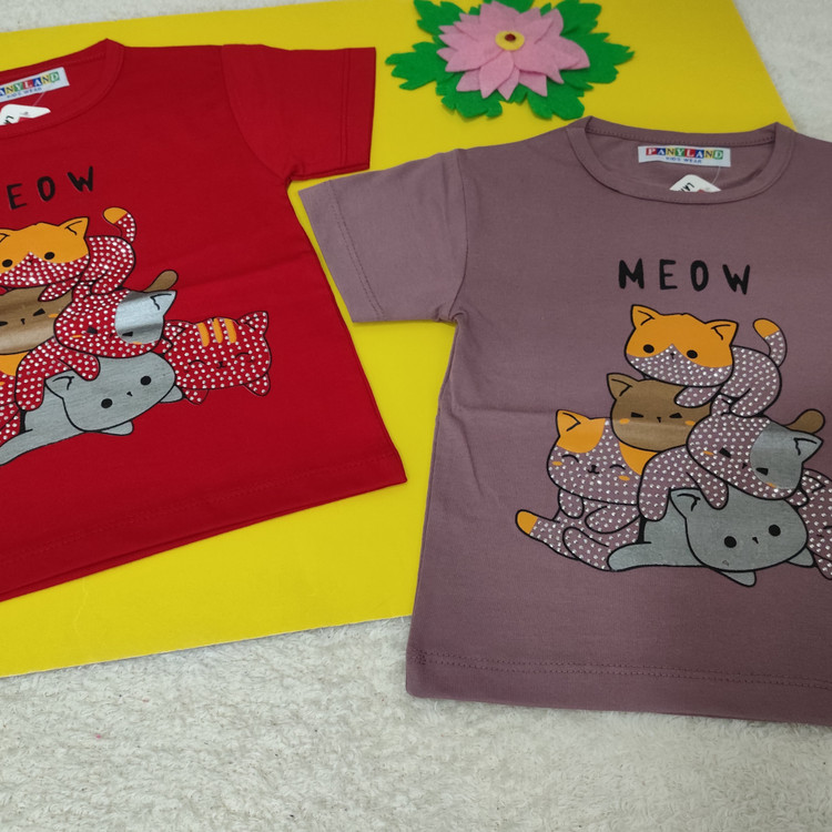 خرید تیشرت دخترانه رنگ بنفش و قرمز