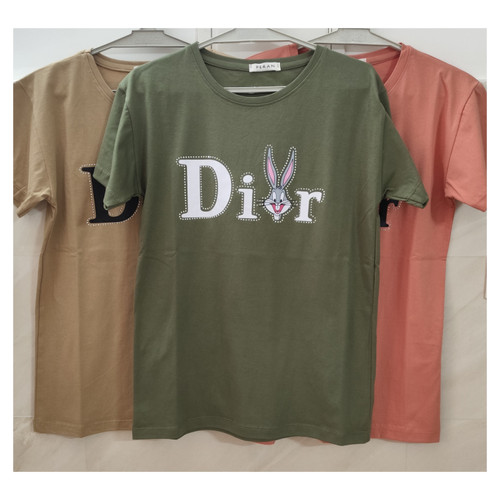 تیشرت زنانه و دخترانه جنس نخ پنبه طرح خرگوش