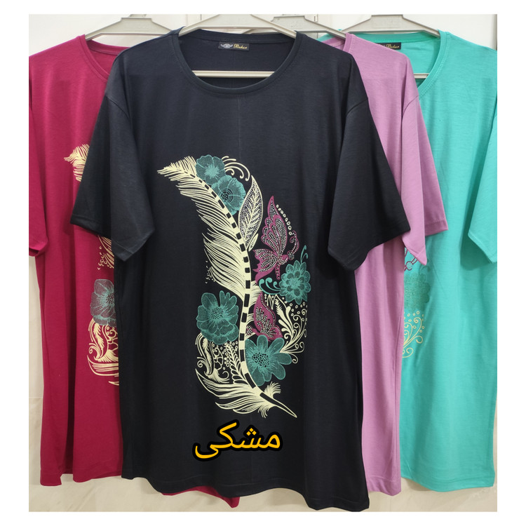 تیشرت زنانه قواره دار سایز بزرگ