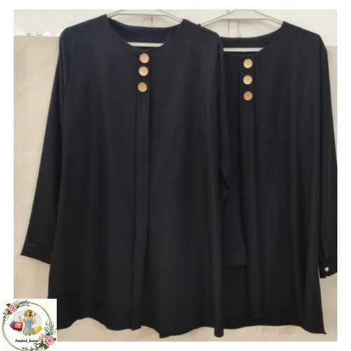 شومیز زنانه مجلسی محرمی رنگ مشکی سایز بزرگ