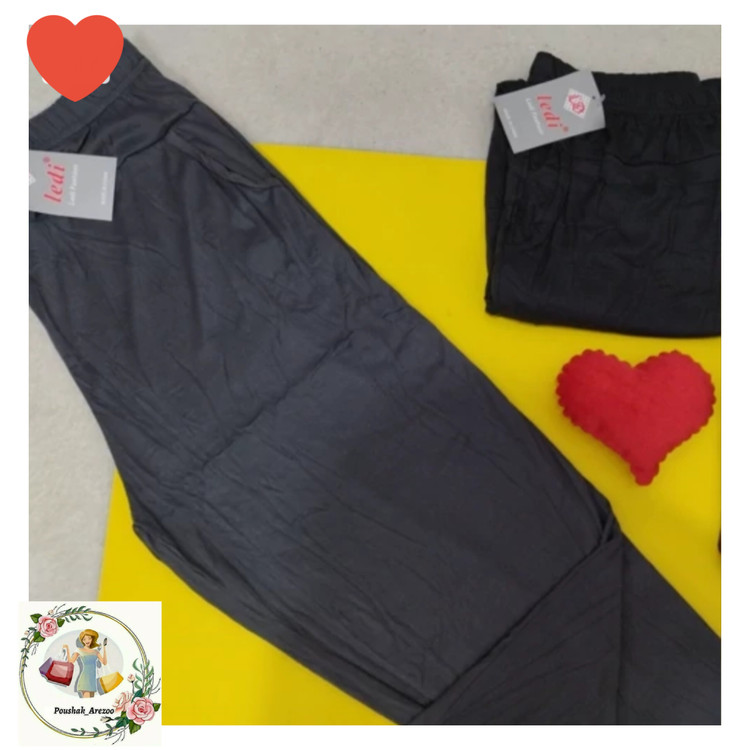 شلوار زنانه جیب دار دمپا مچ جنس الیاف گیاهی