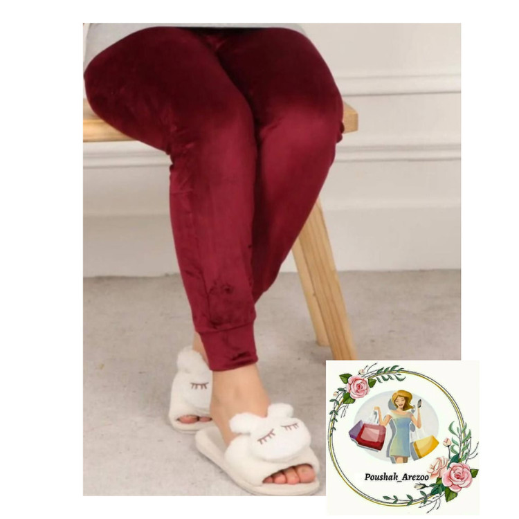شلوار مخمل زنانه دمپا مچ