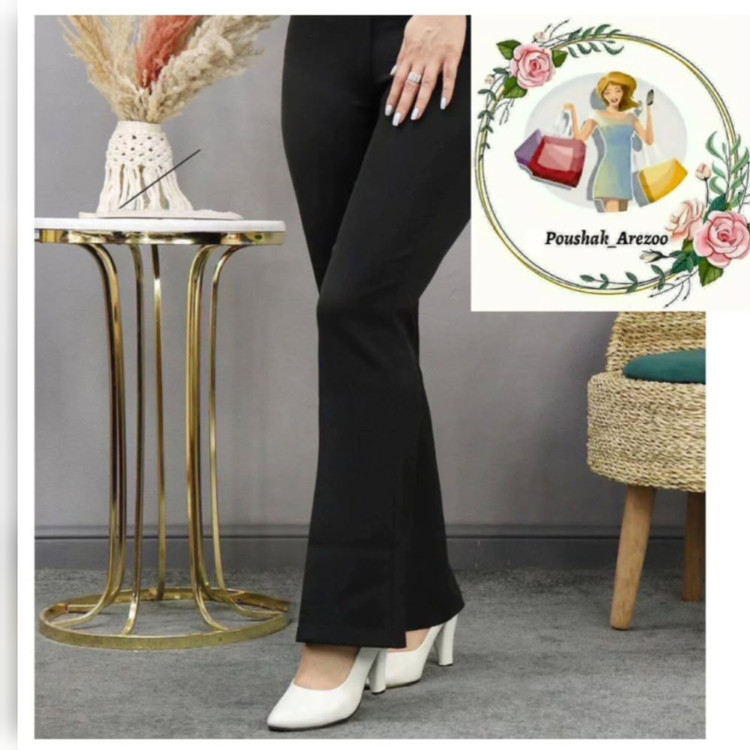 شلوار مجلسی کشی دمپا زنانه جنس کرپ کشی سورن