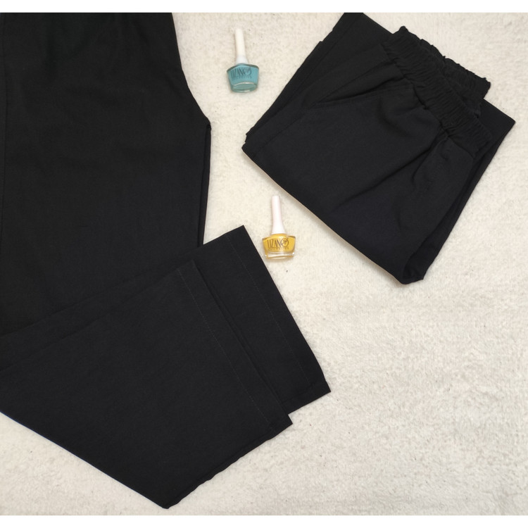 شلوار دمپا آزاد مشکی زنانه