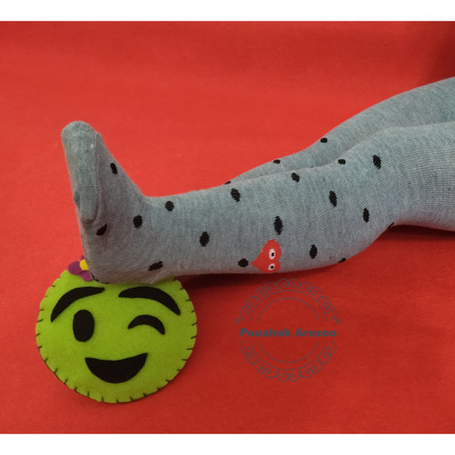 جوراب شلواری دخترانه رنگ طوسی