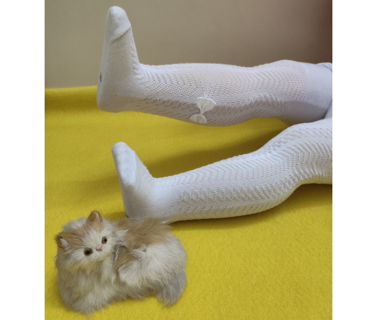 خرید جورابشلواری سفید دخترانه