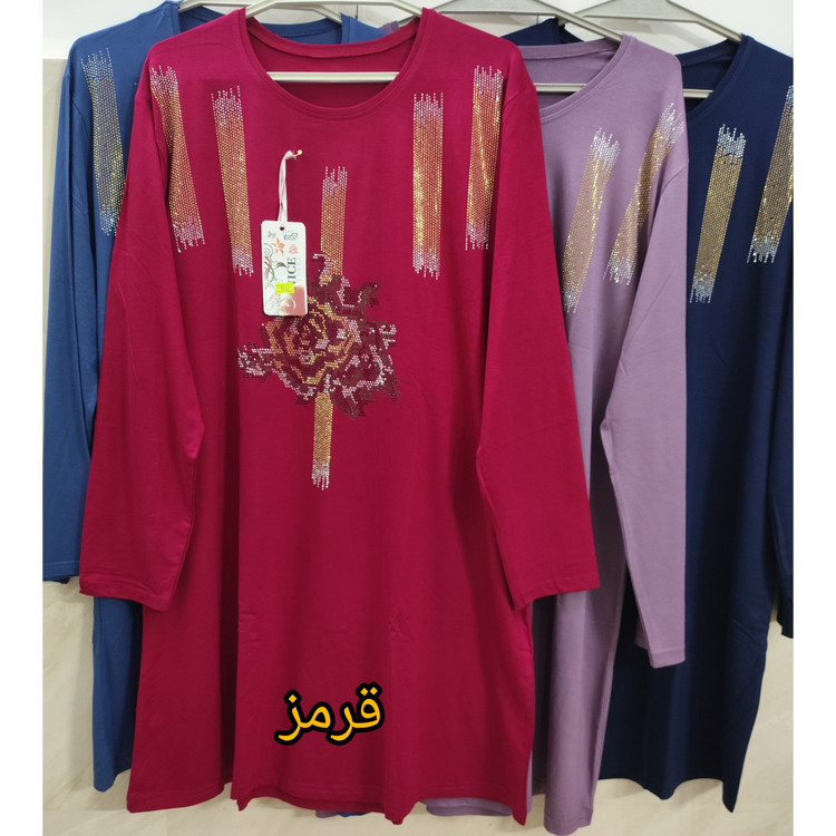 تونیک زنانه آستین بلند قرمز