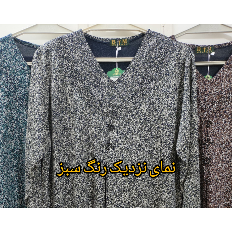 خرید تونیک زنانه آستین بلند جنس نخ پنبه سایز خیلی بزرگ