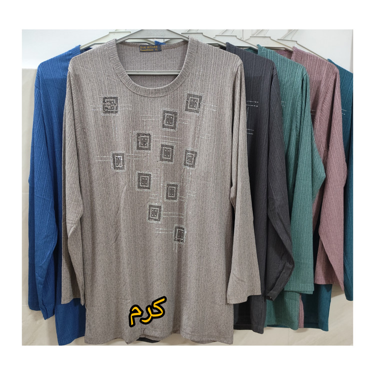 بلوز زنانه آستین بلند سایز ایکس لارج