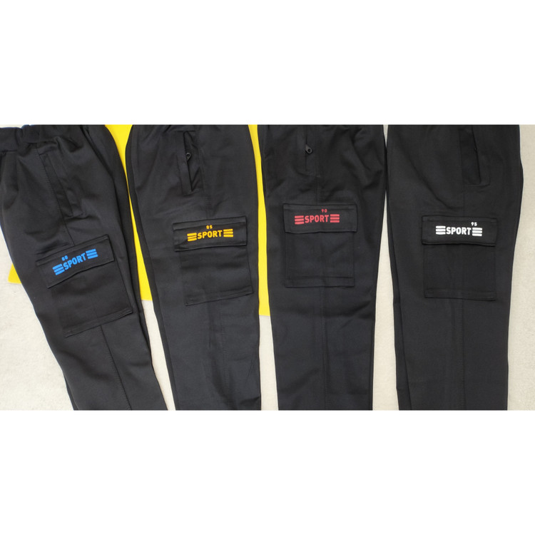 خرید شلوار پسرانه کمرکش دمپا مچ جیب دار