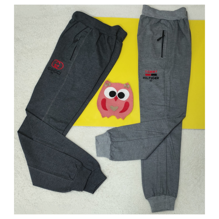 شلوار پسرانه راحتی کمرکش دمپا مچ جیب دار