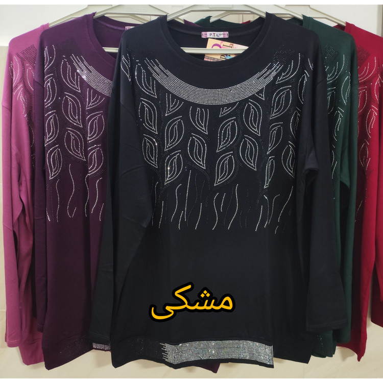 بلوز زنانه آستین بلند مجلسی مشکی