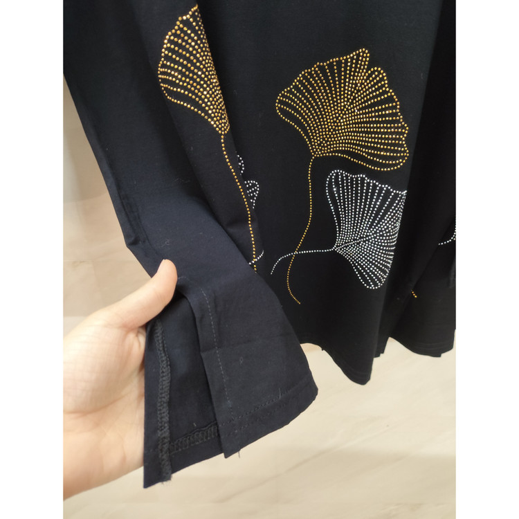 خرید بلوز مجلسی مشکی زنانه آستین تور