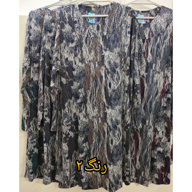 تونیک زنانه آستین بلند یقه گرد