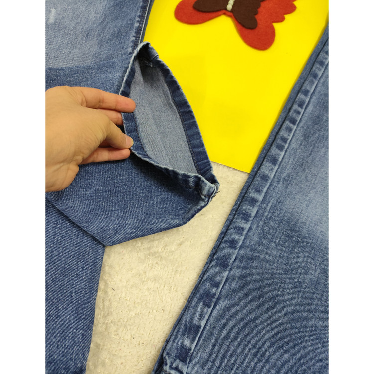 شلوار لی دخترانه رنگ آبی