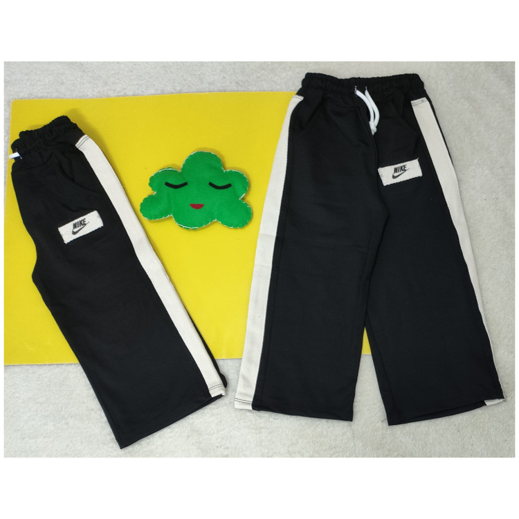 شلوار بگ اسپورت دخترانه و پسرانه بغل خط دار