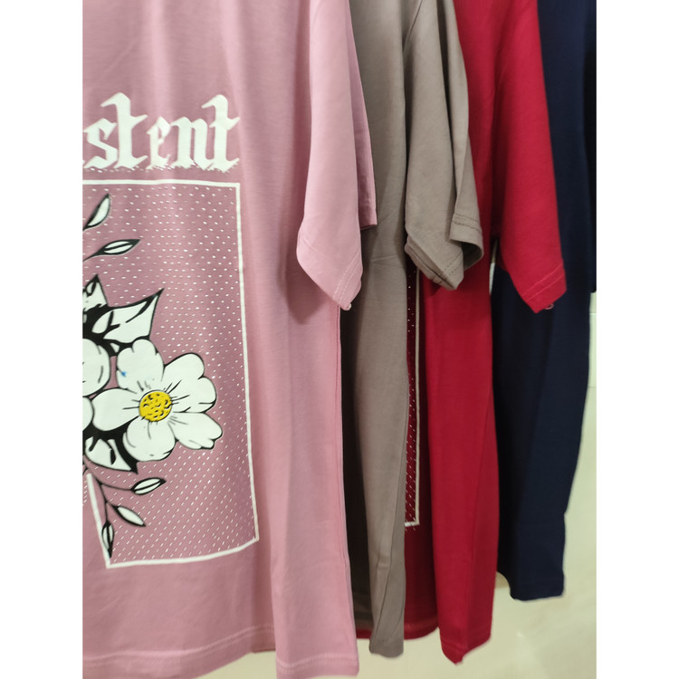 تیشرت زنانه آستین کوتاه پنبه ای