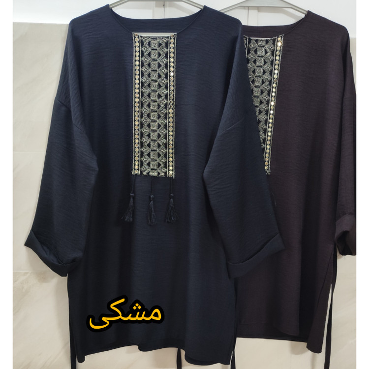 تونیک زنانه آستین دار سایز بزرگ