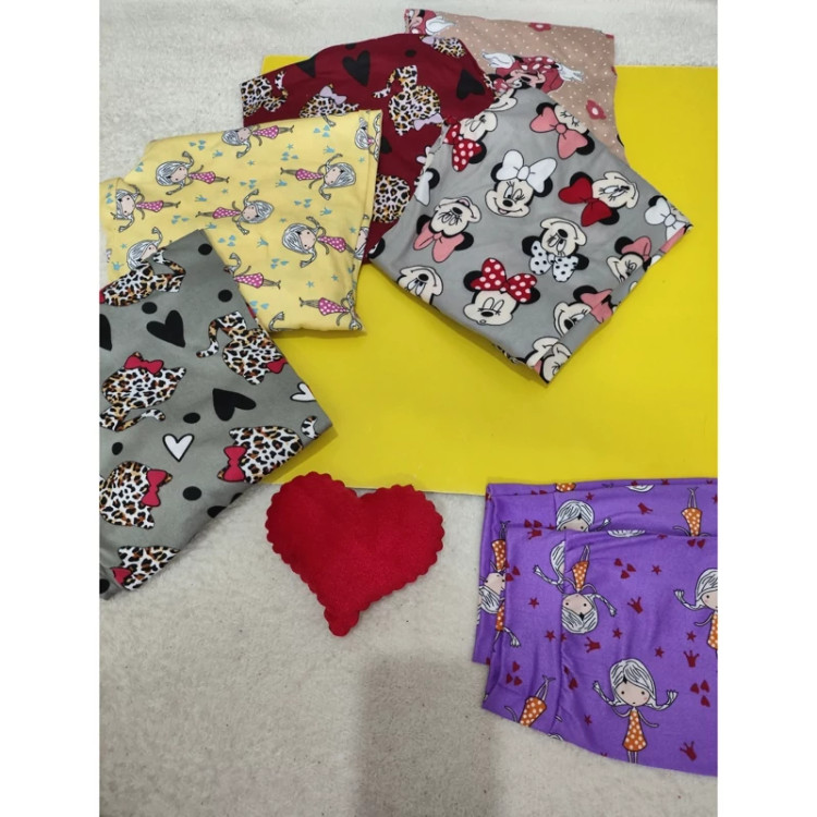 شلوار گیاهی دخترانه قد 90 کمرکش