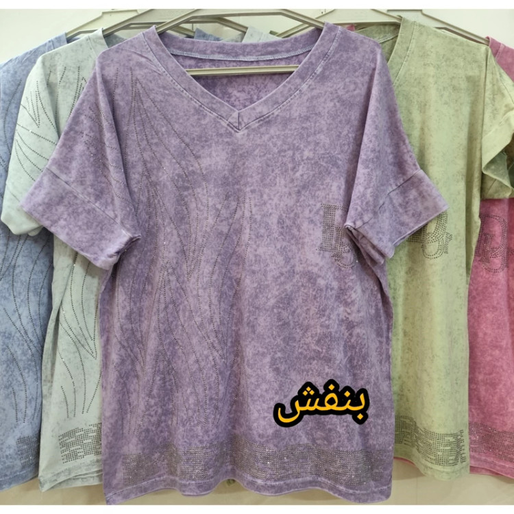 تیشرت سنگشور زنانه بنفش