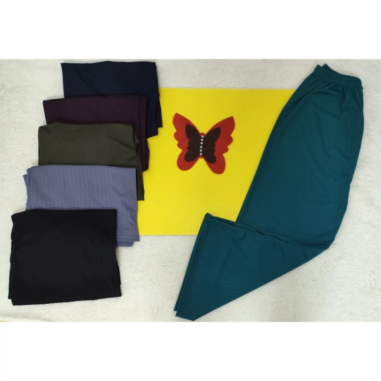 شلوار کریشه زنانه فری سایز کمرکش