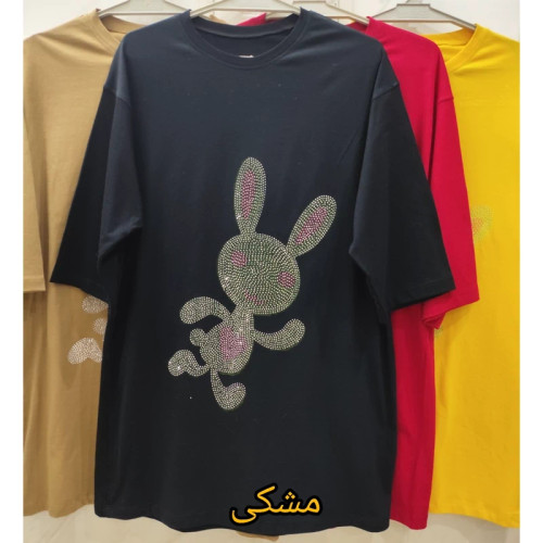 تیشرت لانگ نخ پنبه زنانه فری سایز